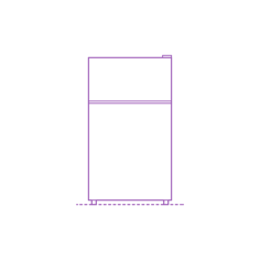 Fixtures Refrigerators Frigidaire Compact Refrigerator 3.1 Cu Ft Outline Svg Vector, Free Vectors File